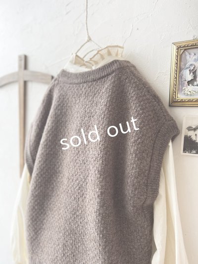 画像5: SO／アラン柄ワイドベスト・ブラウン