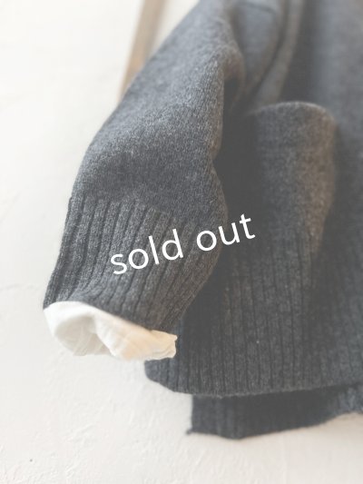 画像2: SO／サイドスリットカーディガン・チャコール