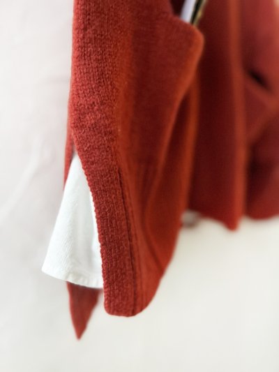 画像5: SO／サイドスリットカーディガン・オキシドレッド