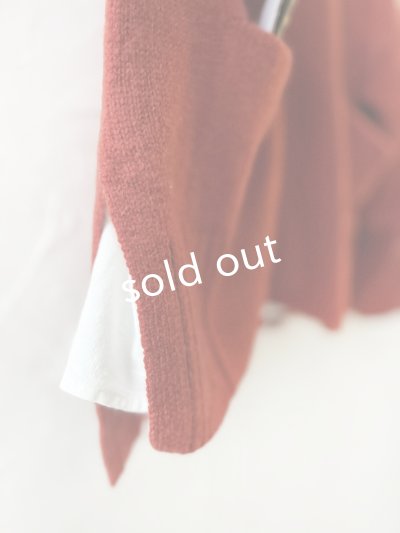 画像5: SO／サイドスリットカーディガン・オキシドレッド