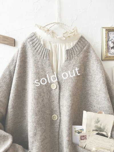 画像12: SO／サイドスリットカーディガン・チャコール