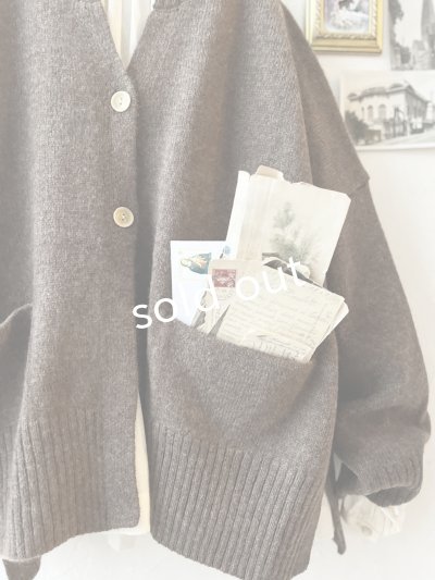 画像3: SO／サイドスリットカーディガン・ココア