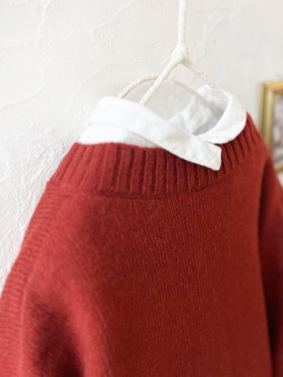 画像7: SO／サイドスリットカーディガン・オキシドレッド