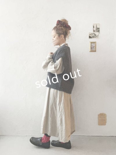 画像12: SO／アラン柄ワイドベスト・ブラッドレッド