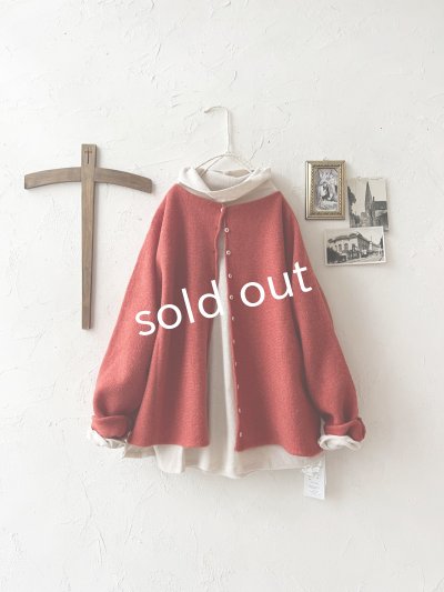 画像6: SO／2wayニットカーディガン・ブラッドレッド