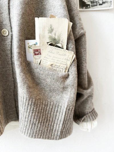 画像4: SO／サイドスリットカーディガン・サンドベージュ