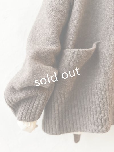 画像5: SO／サイドスリットカーディガン・ココア