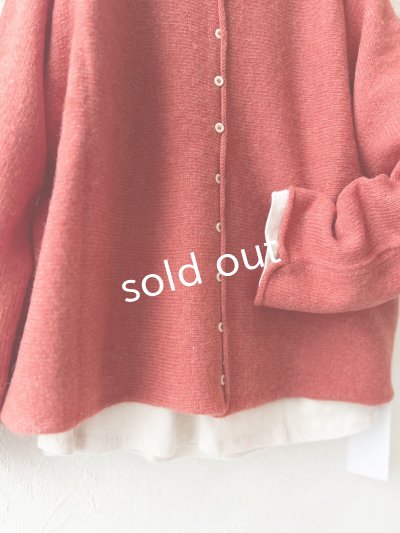 画像3: SO／2wayニットカーディガン・ブラッドレッド