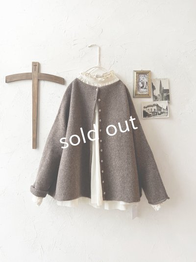 画像7: SO／2wayニットカーディガン・ブラウン