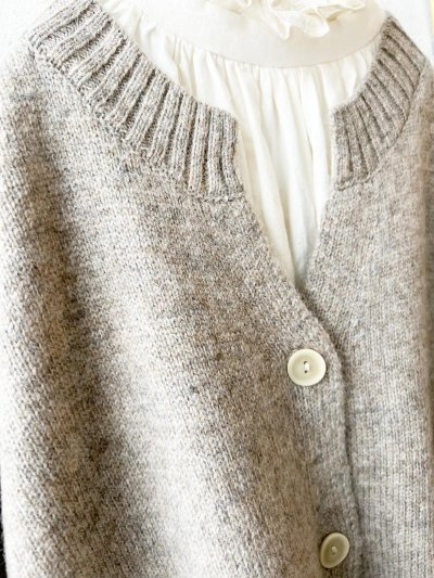 画像8: SO／サイドスリットカーディガン・サンドベージュ