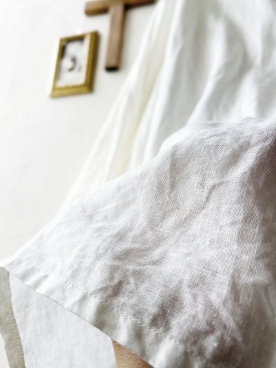 画像5: Libera&Capricciosa／オリーブオイルリネンフードプルオーバー・オフ