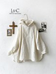 画像1: Libera&Capricciosa／天日干しリネンフードプルオーバー・オフ (1)