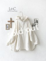 Libera&Capricciosa／天日干しリネンフードプルオーバー・オフ