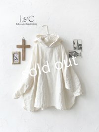 Libera&Capricciosa／天日干しリネンフードプルオーバー・オフ