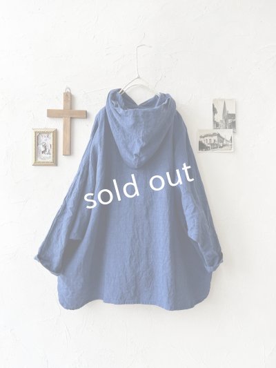 画像5: Libera&Capricciosa／天日干しリネンフードプルオーバー・インクブルー