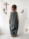 画像9: Libera&Capricciosa／天日干しリネンオーバーオール・ダークブルッシュグリーン (9)