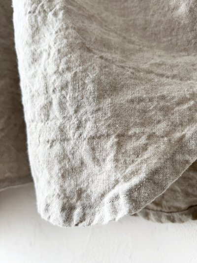 画像6: Libera&Capricciosa／天日干しリネンフードプルオーバー・インクブルー