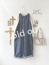 Libera&Capricciosa／リネンオーバーオール・12ozデニム
