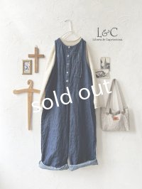 Libera&Capricciosa／リネンオーバーオール・12ozデニム