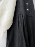 画像3: Libera&Capricciosa／天日干しリネンオーバーオール・黒 (3)