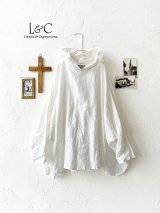 Libera&Capricciosa／オリーブオイルリネンフードプルオーバー・オフ