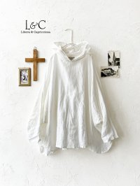 Libera&Capricciosa／オリーブオイルリネンフードプルオーバー・オフ