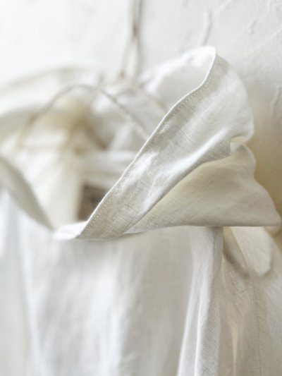 画像2: Libera&Capricciosa／オリーブオイルリネンフードプルオーバー・オフ