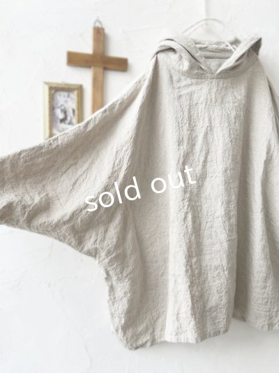 画像11: Libera&Capricciosa／天日干しリネンフードプルオーバー・オフ