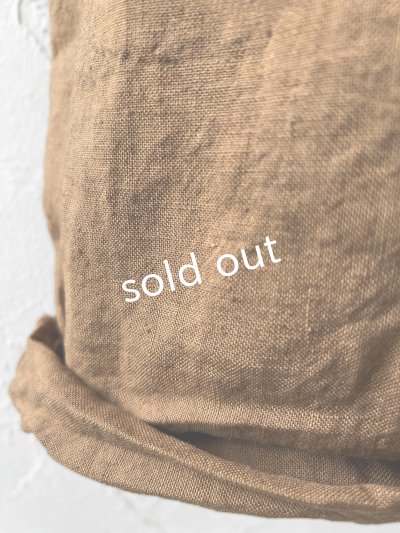 画像6: Libera&Capricciosa／天日干しリネンオーバーオール・柿渋