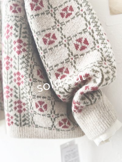 画像4: SO／チロリアンニット2wayカーディガン・オートミール×カラー