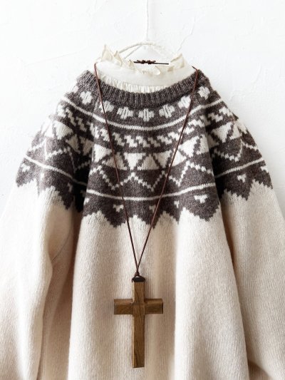 画像2: SO／ノルディックニットプルオーバー・オートミール