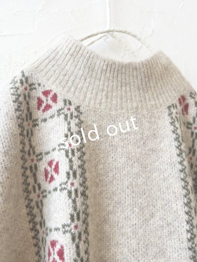 画像4: SO／チロリアンニットベスト・オートミール×カラー