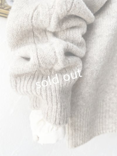 画像3: SO／アランニットプルオーバー・ベージュ