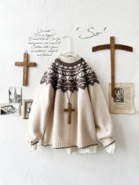 SO／ノルディックニットプルオーバー・オートミール