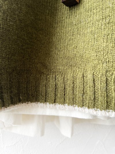 画像4: SO／ノルディックニットプルオーバー・モスグリーン