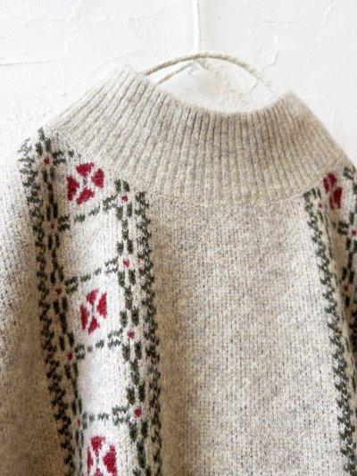 画像15: SO／チロリアンニットベスト・ブラック×オートミール