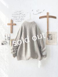 SO／アランニットプルオーバー・ベージュ