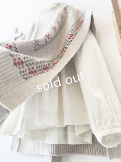 画像7: SO／チロリアンニットベスト・オートミール×カラー