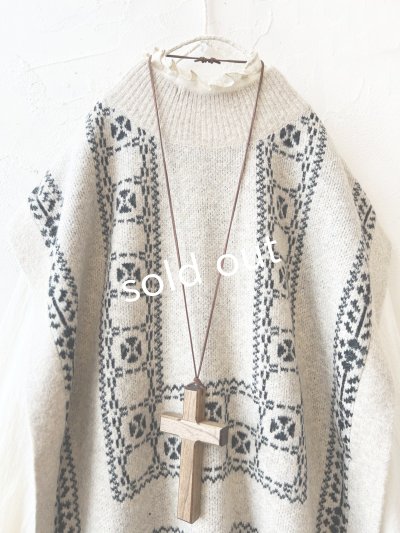 画像3: SO／チロリアンニットベスト・オートミール×ブラック