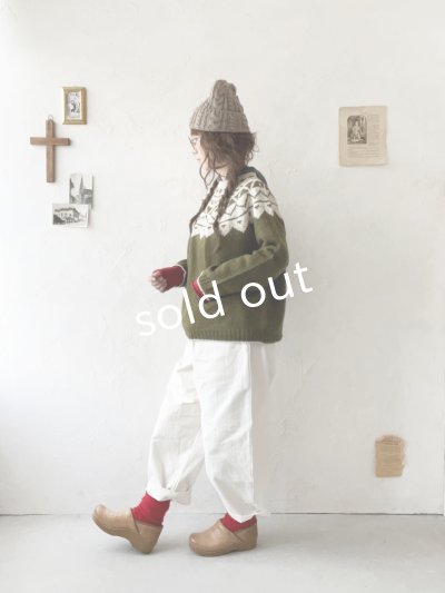 画像10: SO／ノルディックニットプルオーバー・ブラッドレッド