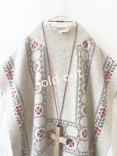 画像3: SO／チロリアンニットベスト・オートミール×カラー