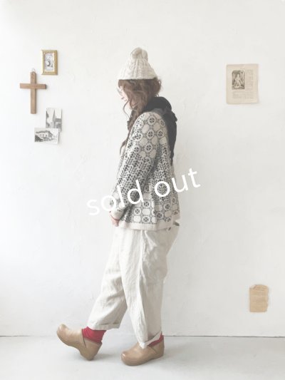 画像10: SO／チロリアンニット2wayカーディガン・オートミール×カラー