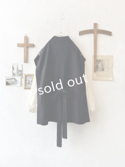 画像4: SO／チロリアンニットベスト・ブラック×オートミール