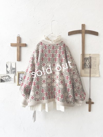 画像7: SO／チロリアンニット2wayカーディガン・オートミール×カラー