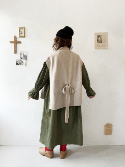 画像14: SO／チロリアンニットベスト・ブラック×オートミール