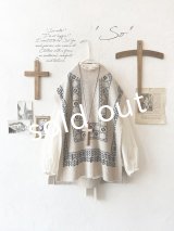 SO／チロリアンニットベスト・オートミール×ブラック