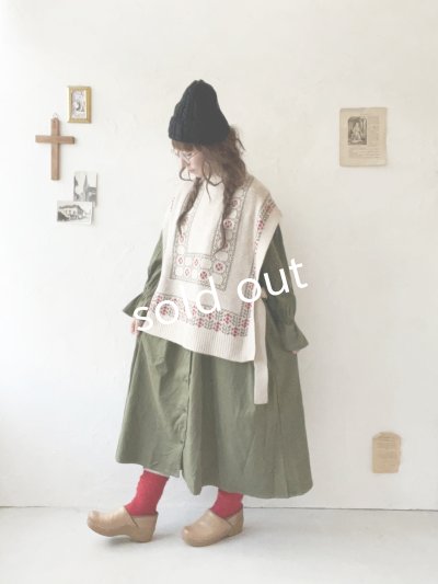 画像12: SO／チロリアンニットベスト・オートミール×ブラック