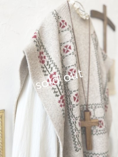 画像5: SO／チロリアンニットベスト・オートミール×カラー