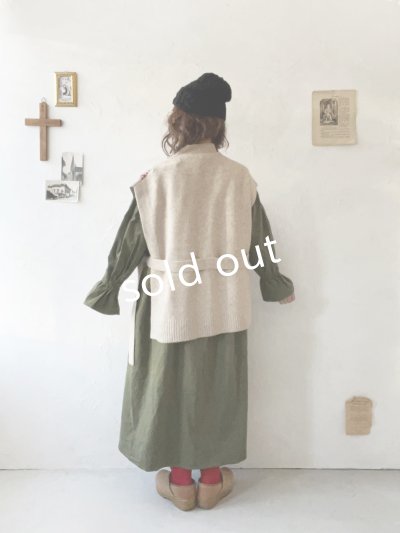 画像13: SO／チロリアンニットベスト・オートミール×ブラック