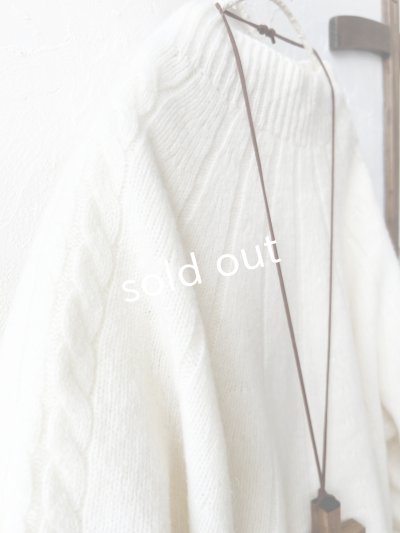 画像5: 【SALE】SO／アランニットプルオーバー・アイボリー